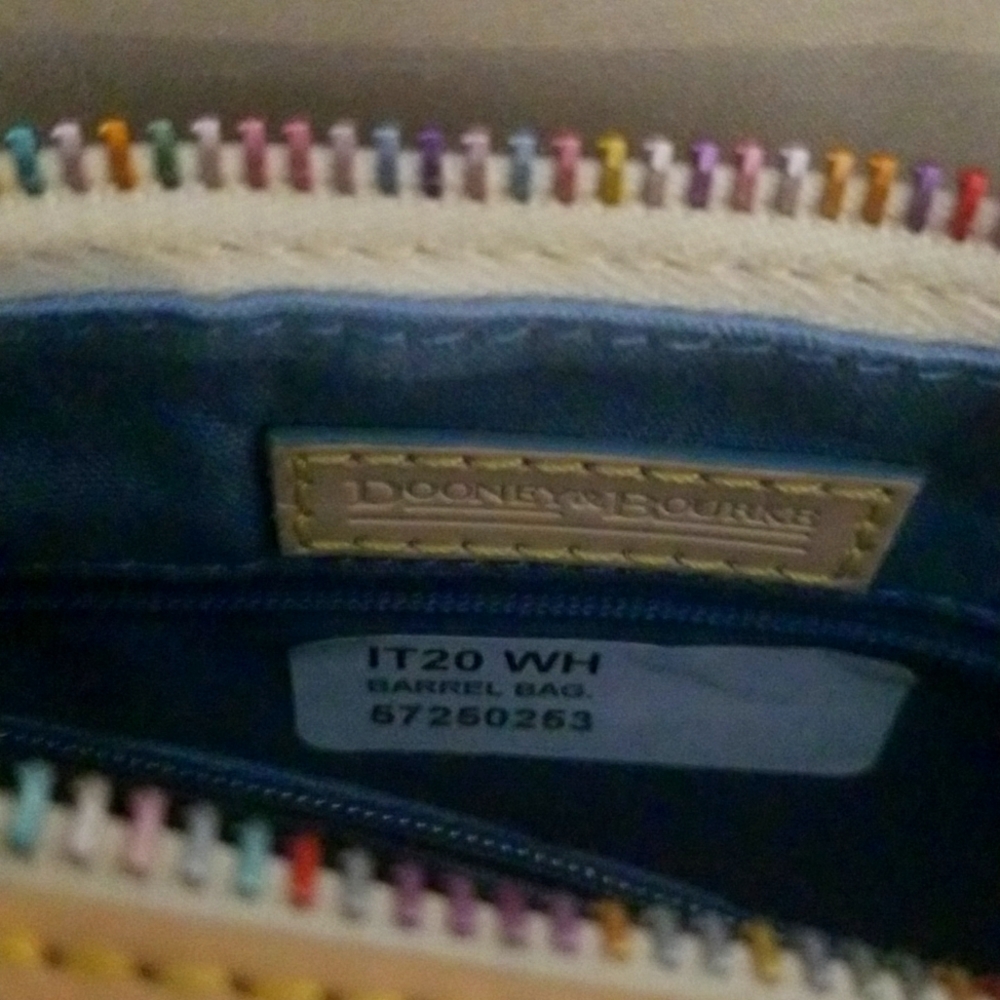 Dooney & Bourke Multicolor Logo Barrel Bag - Picture 6 of 8